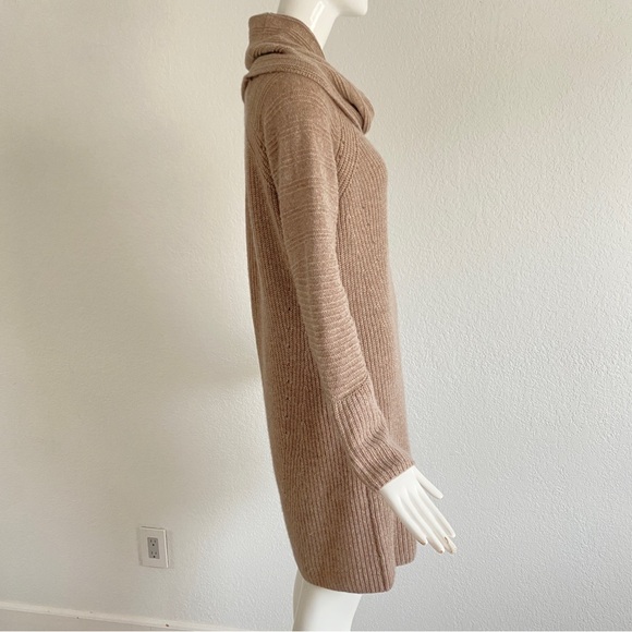 Hayden Cashmere Cowlneck beige cashmere sweater dress - Picture 10 of 10